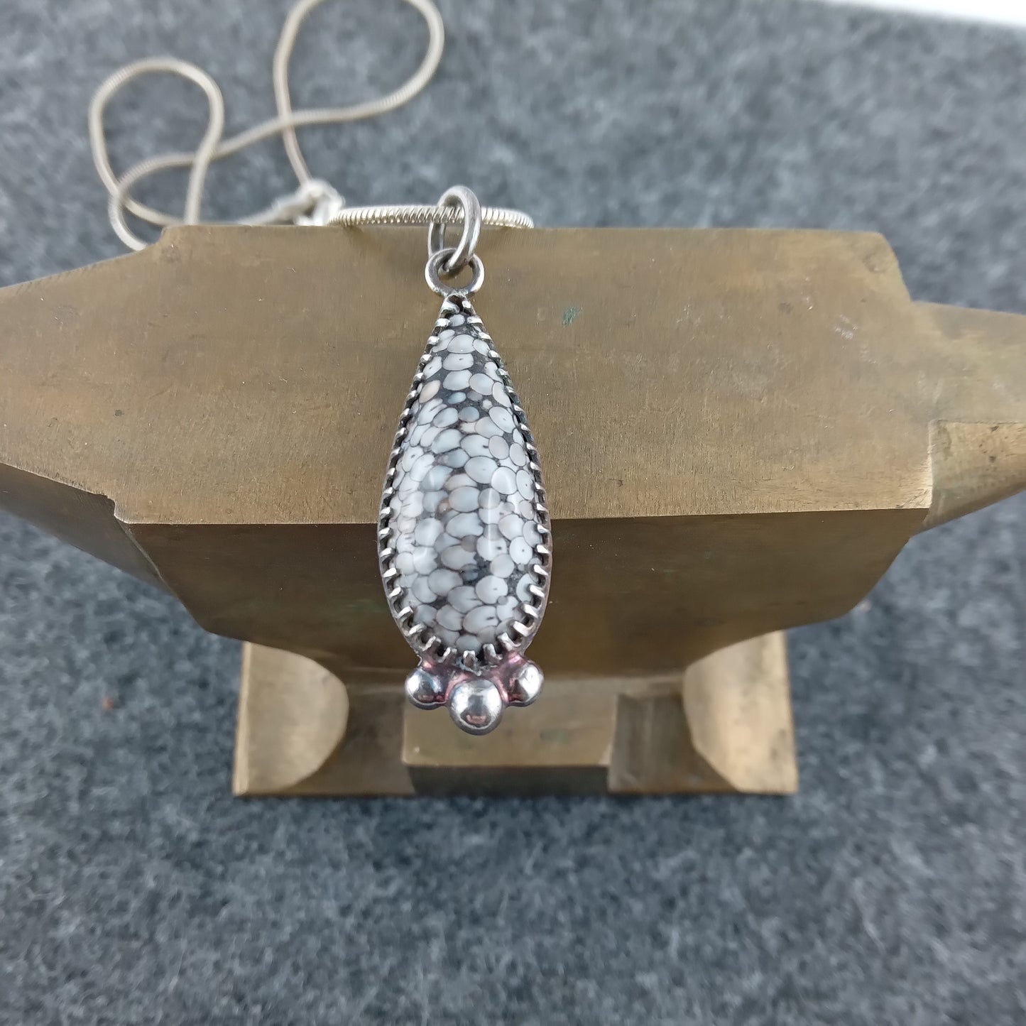 Anhänger mit außergewöhnlichem Achat in besonderer Optik (925er Silber)